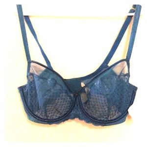 Sheer underwire bra